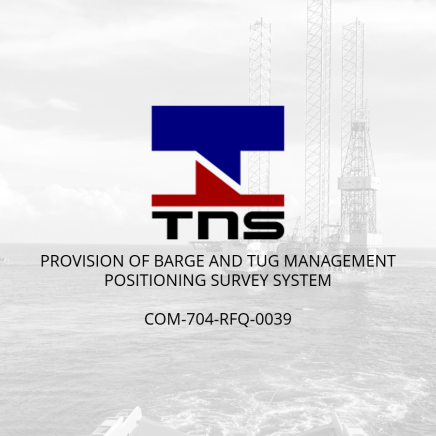 Provision of Barge and Tug Management Positioning Survey System for Thai Nippon Steel Engineering & Construction Corporation Ltd. (Thailand)