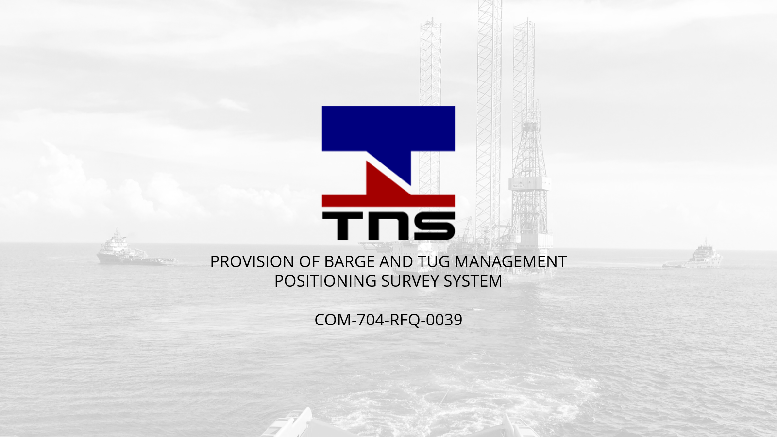 Provision of Barge and Tug Management Positioning Survey System for Thai Nippon Steel Engineering & Construction Corporation Ltd. (Thailand)